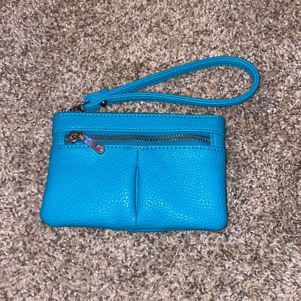 CHARMING CHARLIE LIGHT BLUE WALLET